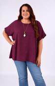 Freya Blouse in Wine