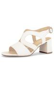 Gabor Strappy Sandal in White Leather