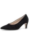 Gabor Suede Court Heel in Black image