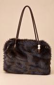 Indie Fur Bag in Brown image