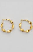 Jackie Hoop Earrings in Gold