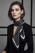 Judy Silk Scarf in Black
