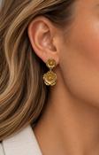 Junia Earrings in Gold image