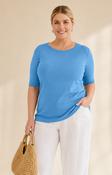 Kaffe Curve Carina T-Shirt in Blue image