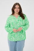 Kaffe Curve Mahlena Blouse in Green