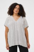 Kaffe Curve Mille Blouse in Black Stripe