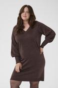 Kaffe Curve Regitta Dress in Chocolate
