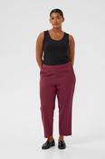 Kaffe Curve Sakira Crop Trousers in Wine