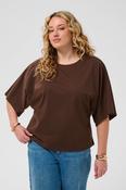 Kaffe Curve Stormi T-Shirt in Brown
