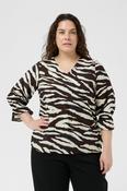 Kaffe Curve Vika Blouse in Zebra Print image