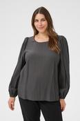 Kaffe Curve Viva Blouse in Charcoal