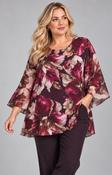 Kimberly Floral Blouse in Wine image