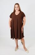 Lina Dress in Brown image