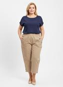 Lucie Crop Trousers in Beige image