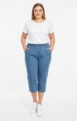 Lucie Crop Trousers in Light Denim image