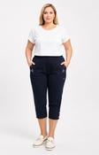 Lucie Crop Trousers in Navy image