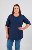 Luna Blouse in Navy image
