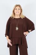 Magna One Size Top in Brown