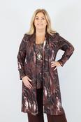 Magna Open Cardigan in Brown