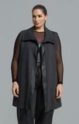Mat Long Line Waistcoat in Charcoal image