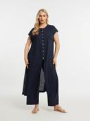 Mat Longline Tunic in Navy