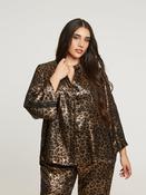Mat Shirt in Gold Leopard Print