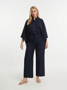 Mat Wide Leg Trouser in Navy
