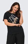 Only Carmakoma Beau T-Shirt in Black