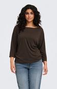 Only Carmakoma Carlinne Top in Coffee Bean image