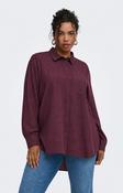 Only Carmakoma Everlyn Shirt in Wine image