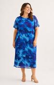 Only Carmakoma Forest Dress in Blue Flower