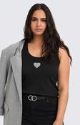 Only Carmakoma Iris Vest Top in Black