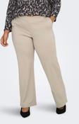 Only Carmakoma Life Straight Leg Trousers in Beige image