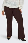 Only Carmakoma Pever Flared Trousers in Brown