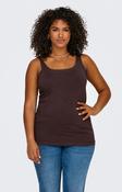 Only Carmakoma Time Vest Top in Coffee Bean image