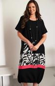 Ora Dress in Black with Necklace