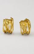 Pieces Erika Hoop Earrings in Gold