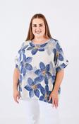 Posey Floral Blouse in Blue image