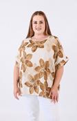Posey Floral Blouse in Tan image