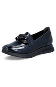 Rieker Leather Loafer in Navy image