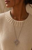 Siya Necklace in Silver image
