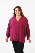 Stella Kimono Sleeve Blouse in Magenta