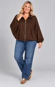 Suzi Bomber Jacket in Brown image