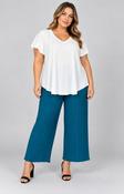 Tammy Pleated Trousers in Teal image
