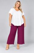 Tammy Pleated Trousers in Wine image