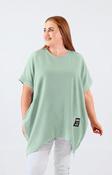 Tara Short Sleeve Sweater in Mint image