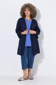 Ulla Popken Crochet Cardigan in Navy