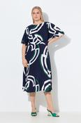 Ulla Popken Navy Circle Dress