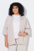 Ulla Popken Open Cardigan in Beige