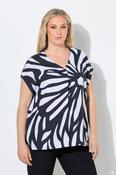 Ulla Popken Printed Tunic in Navy